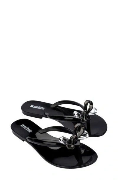 Melissa Harmonic Eclipse Flip Flop In Black