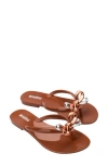 Melissa Harmonic Eclipse Flip Flop In Brown