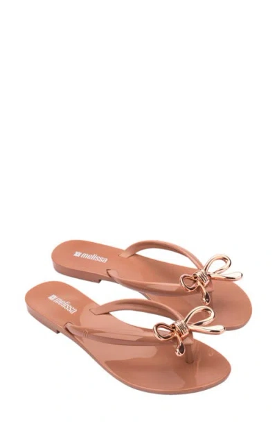 Melissa Harmonic Iris Flip Flop In Brown
