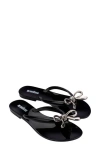 Melissa Harmonic Iris Flip Flop In Black