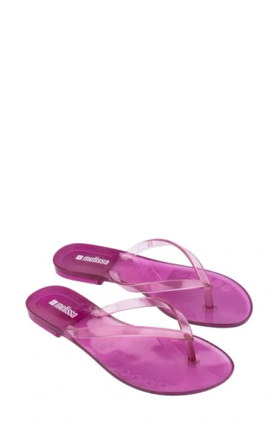 Melissa Harmonic Jelly Flip Flop In Purple