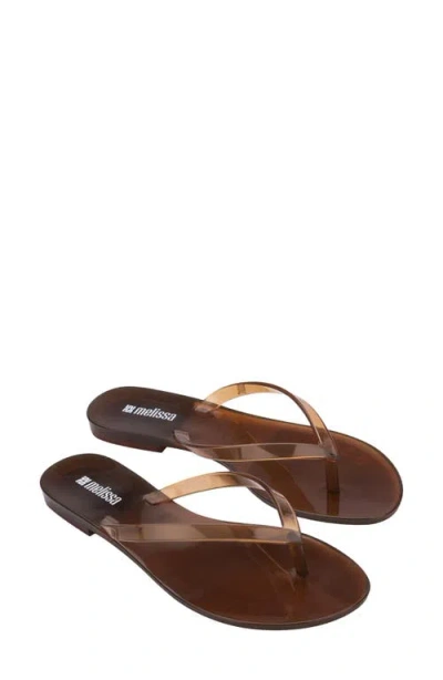 Melissa Harmonic Jelly Flip Flop In Brown