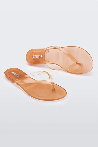 Melissa Harmonic Jelly Flip Flop Sandal In Clear Beige, Women's At Urban Outfitters In Multi