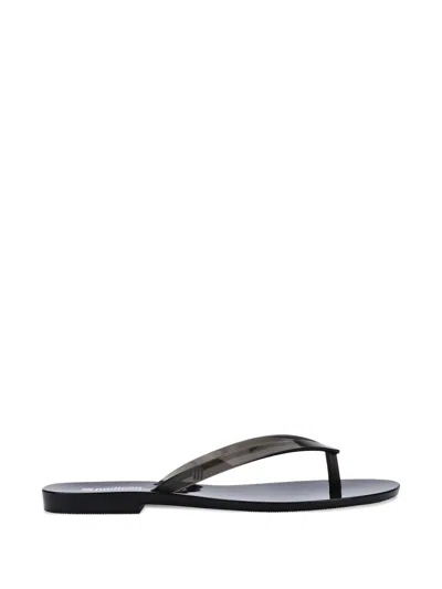 Melissa Harmonic Jelly Flip-flops In Black