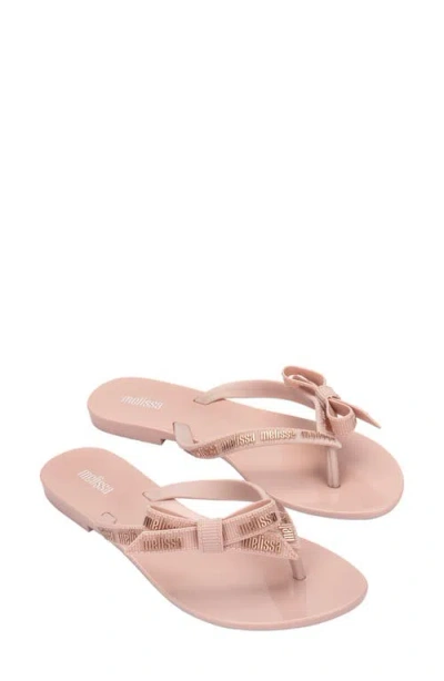Melissa Harmonic Lover Flip Flop In Light Pink
