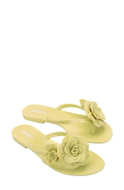 Melissa Harmonic Petals Flip Flop In Green