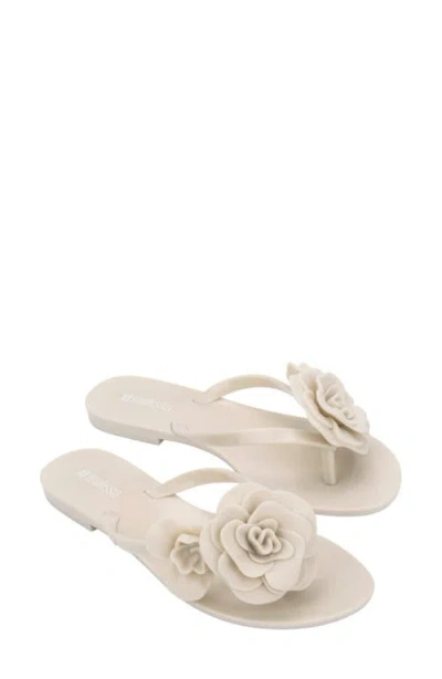 Melissa Harmonic Petals Flip Flop In White