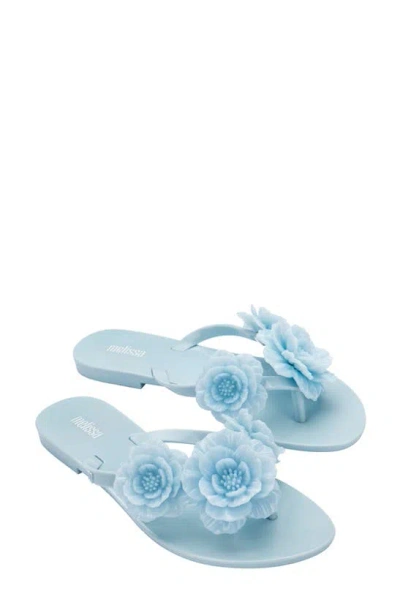 Melissa Harmonic Springtime Flip Flop In Blue