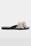 Melissa Harmonic Springtime Jelly Sandal In Black/beige, Women's At Urban Outfitters In Black/beige