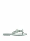 Melissa Harmonic Squared Bow-detail Flip-flops In Multi