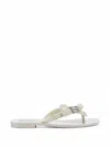 Melissa Harmonic Squared Bow-detail Flip-flops In Multi