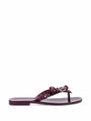 Melissa Harmonic Squared Eyelet-embellished Flip-flops In Multi