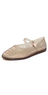 Melissa Harper Flats Clear Beige In Clear Beige