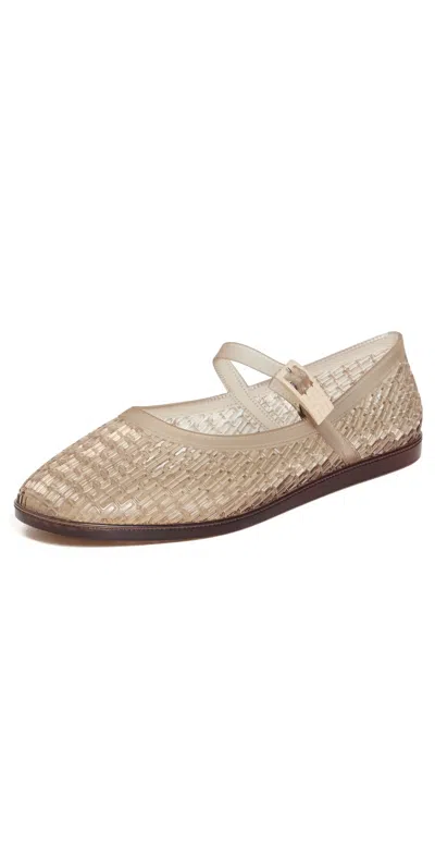 Melissa Harper Flats Clear Beige