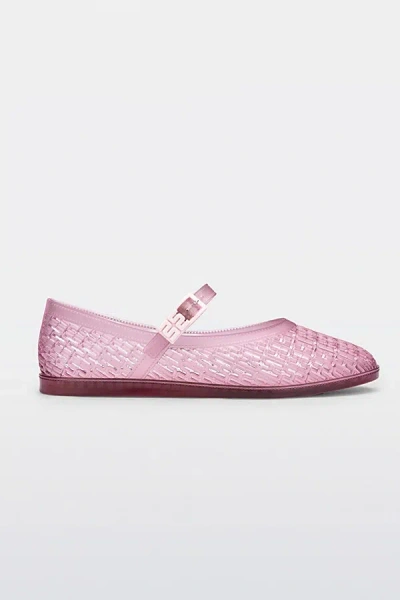 MELISSA HARPER JELLY BALLERINA FLAT IN CLEAR PINK, WOMEN'S AT URBAN OUTFITTERS