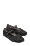 Melissa Harper Jelly Ballerina Flat In Clear Black, Women's At Urban Outfitters In Clear Black