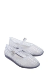 Melissa Harper Mary Jane Jelly Flat In Transparent