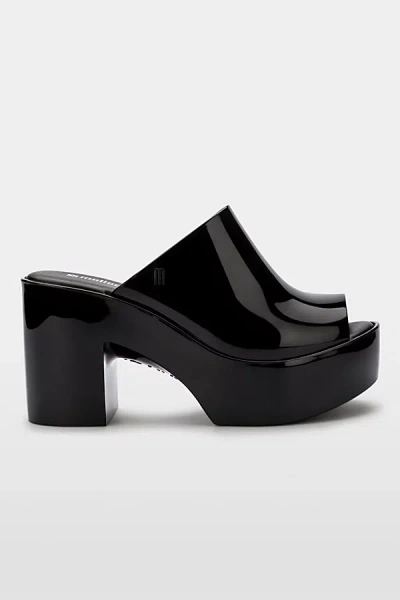 MELISSA HYPE JELLY MULE HEEL IN BLACK, WOMEN'S AT URBAN OUTFITTERS