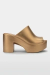 Melissa Hype Jelly Mule Heel In Gold, Women's At Urban Outfitters