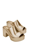 Melissa Hype Platform Slide Sandal In Gold