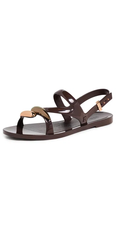 Melissa Iris Sandals Brown/metallic