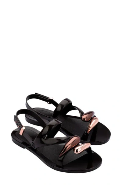 Melissa Iris Slingback Sandal In Black