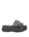 Melissa + Jean Paul Gaultier Woman Sandals Black Size 6 Rubber