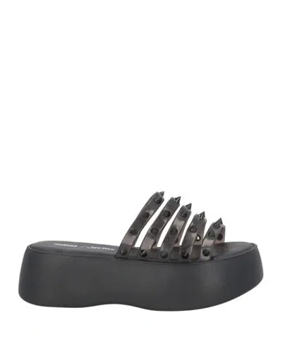 Melissa + Jean Paul Gaultier Woman Sandals Black Size 6 Rubber