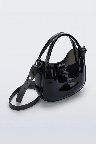 Melissa Jelly Mirror Bag In Clear Black, Women's At Urban Outfitters