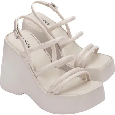 Melissa Jessie Platform Sandal In Beige