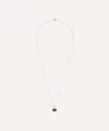 Melissa Joy Manning 14ct Gold Large Herkimer Black Onyx Pendant Necklace