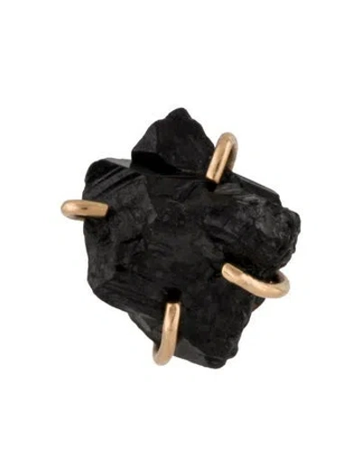 Pre-owned Melissa Joy Manning 14k Cassiterite Single Stud Earring In Multi