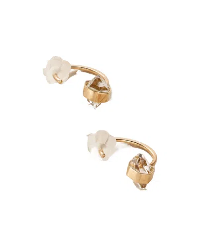 Melissa Joy Manning 14-karat Recycled Gold Herkimer Diamond Earrings