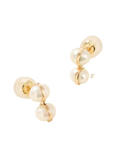 Melissa Joy Manning 14-karat Recycled Gold Pearl Earrings In Multi