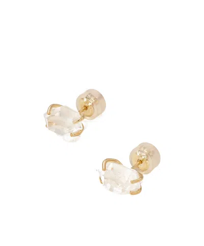 Melissa Joy Manning 14-karat Recycled Gold Herkimer Diamond Earrings