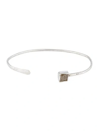 Pre-owned Melissa Joy Manning Diamond Cuff Bracelet, 6.25" In Multi