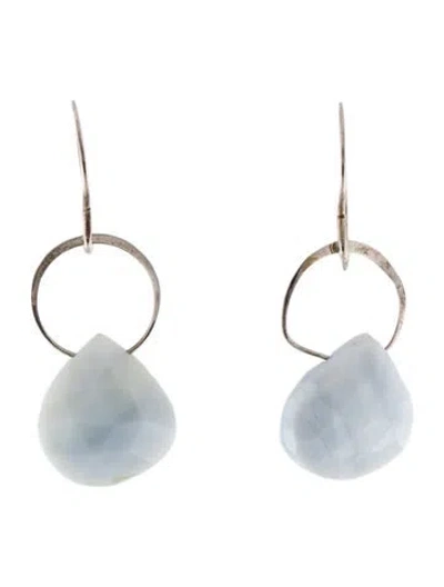 Pre-owned Melissa Joy Manning Opal Drop Earrings In Multi