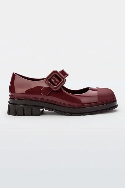 Melissa June Jelly Mary Jane Shoe In Burgundy, Women's At Urban Outfitters
