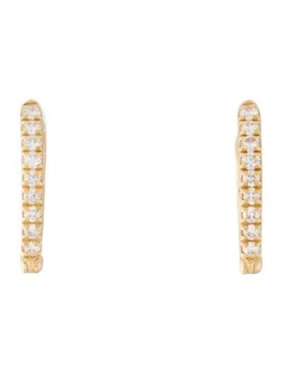 Pre-owned Melissa Kaye 18k Diamond Drop Earrings In Multi