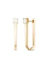 Melissa Kaye 18k Gold Aria Diamond Hoop Earrings In Gold