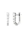 Melissa Kaye 18k White Gold Aria Diamond Earrings In Metallic