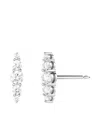 Melissa Kaye 18k White Gold Aria Diamond Earrings In Metallic