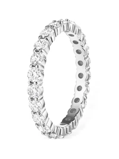 Melissa Kaye 18k White Gold Sadie Eternity Band Ring In Silver