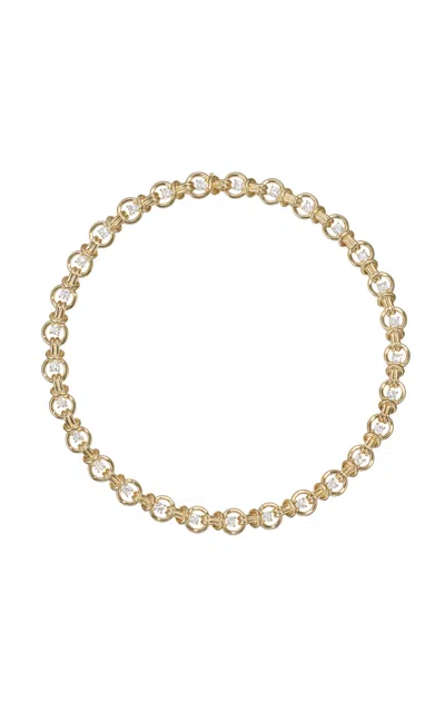 Melissa Kaye 18k Yellow Gold And Diamond Rocky Necklace