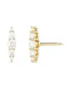 Melissa Kaye 18k Yellow Gold Aria Diamond Earrings In Gold