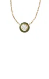 Melissa Kaye 18k Yellow Gold Audrey Pendant Large In Green