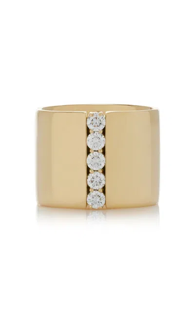 Melissa Kaye 18k Yellow Gold Honey Cigar Band Ring