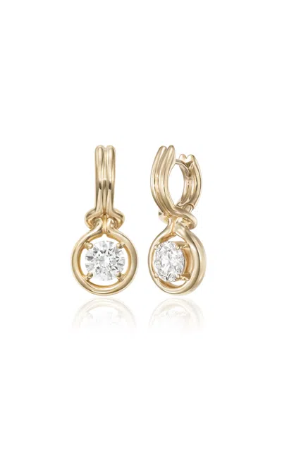 Melissa Kaye 18k Yellow Gold Rocky Earring Large