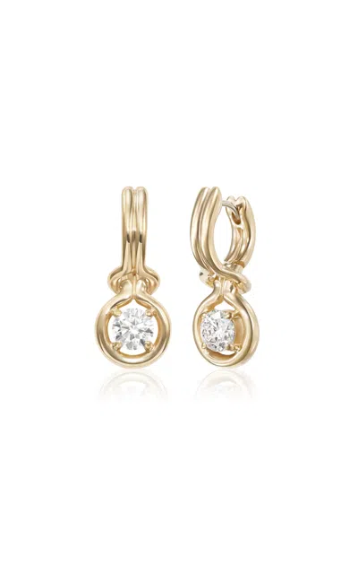 Melissa Kaye 18k Yellow Gold Rocky Earring Medium