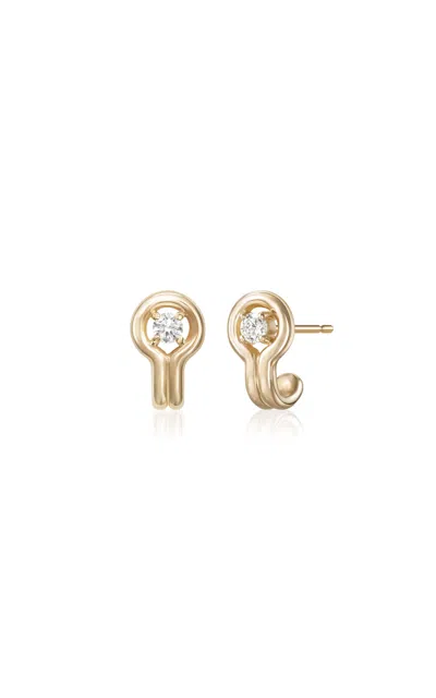 Melissa Kaye 18k Yellow Gold Rocky Rae Stud